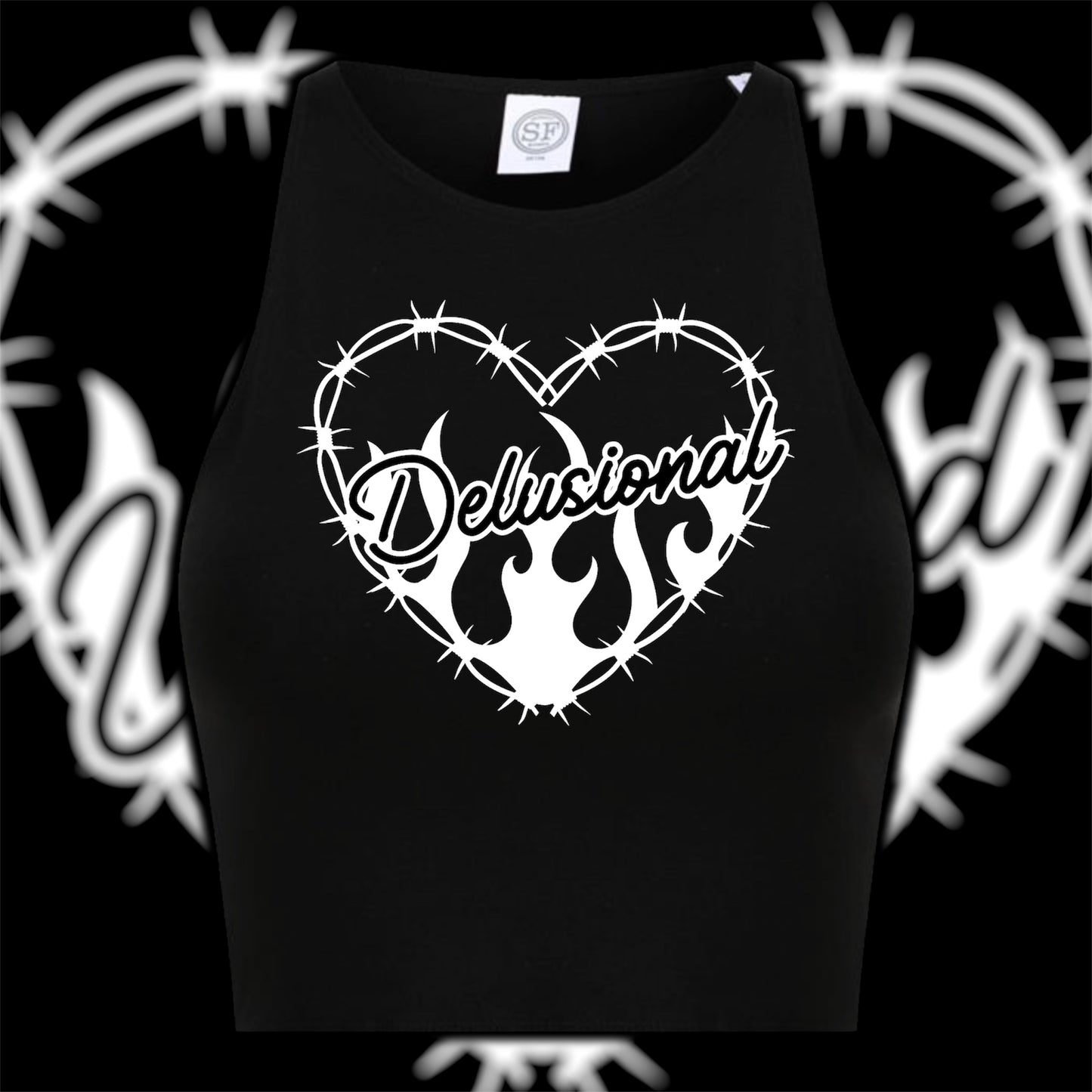 Barbed Heart Crop Vest
