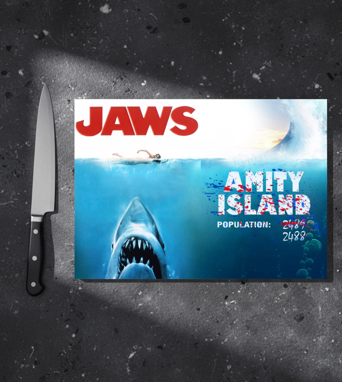 Shark Glass Chopping Board