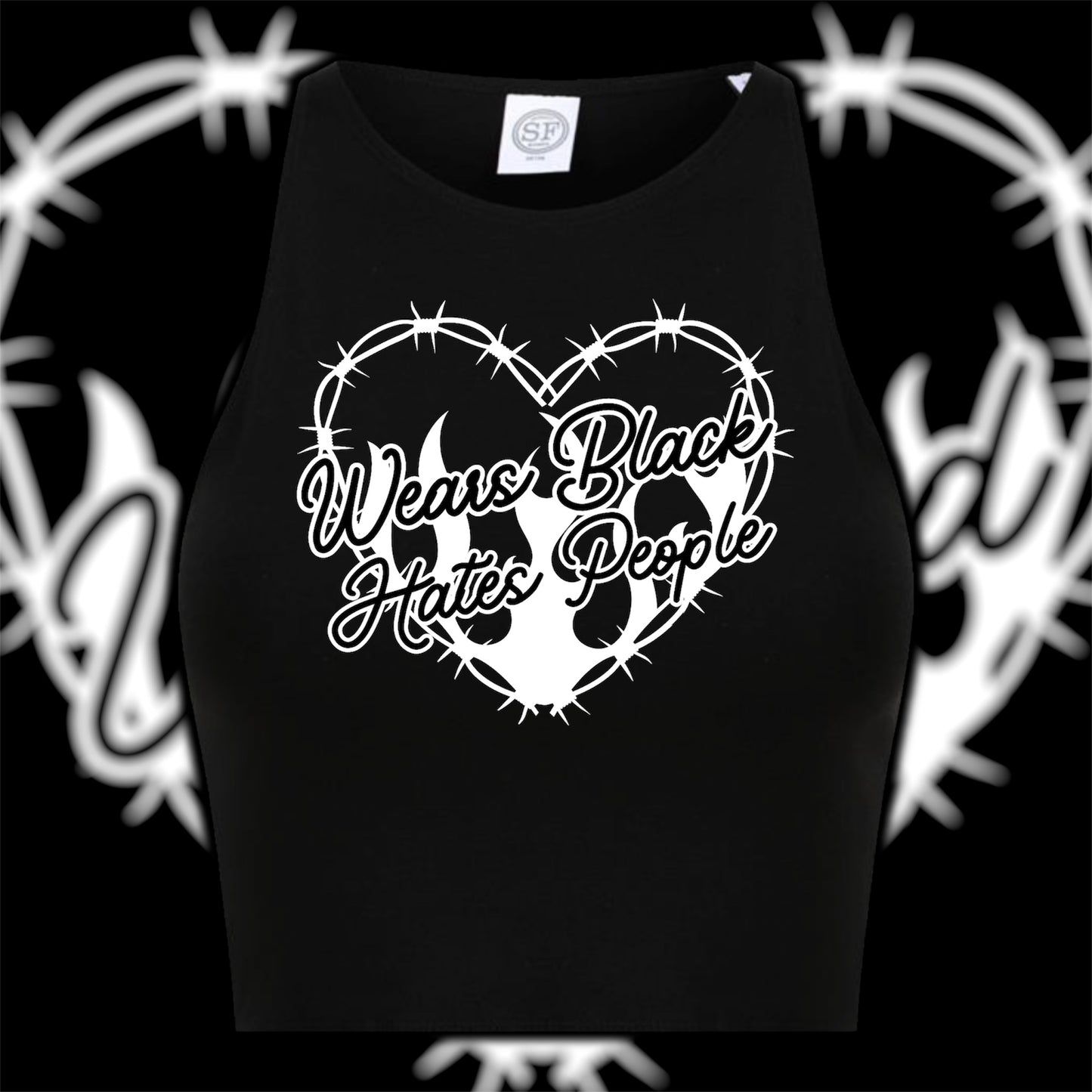 Barbed Heart Crop Vest