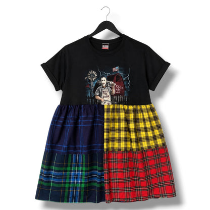 Chainsaw Tartan Patch Dress