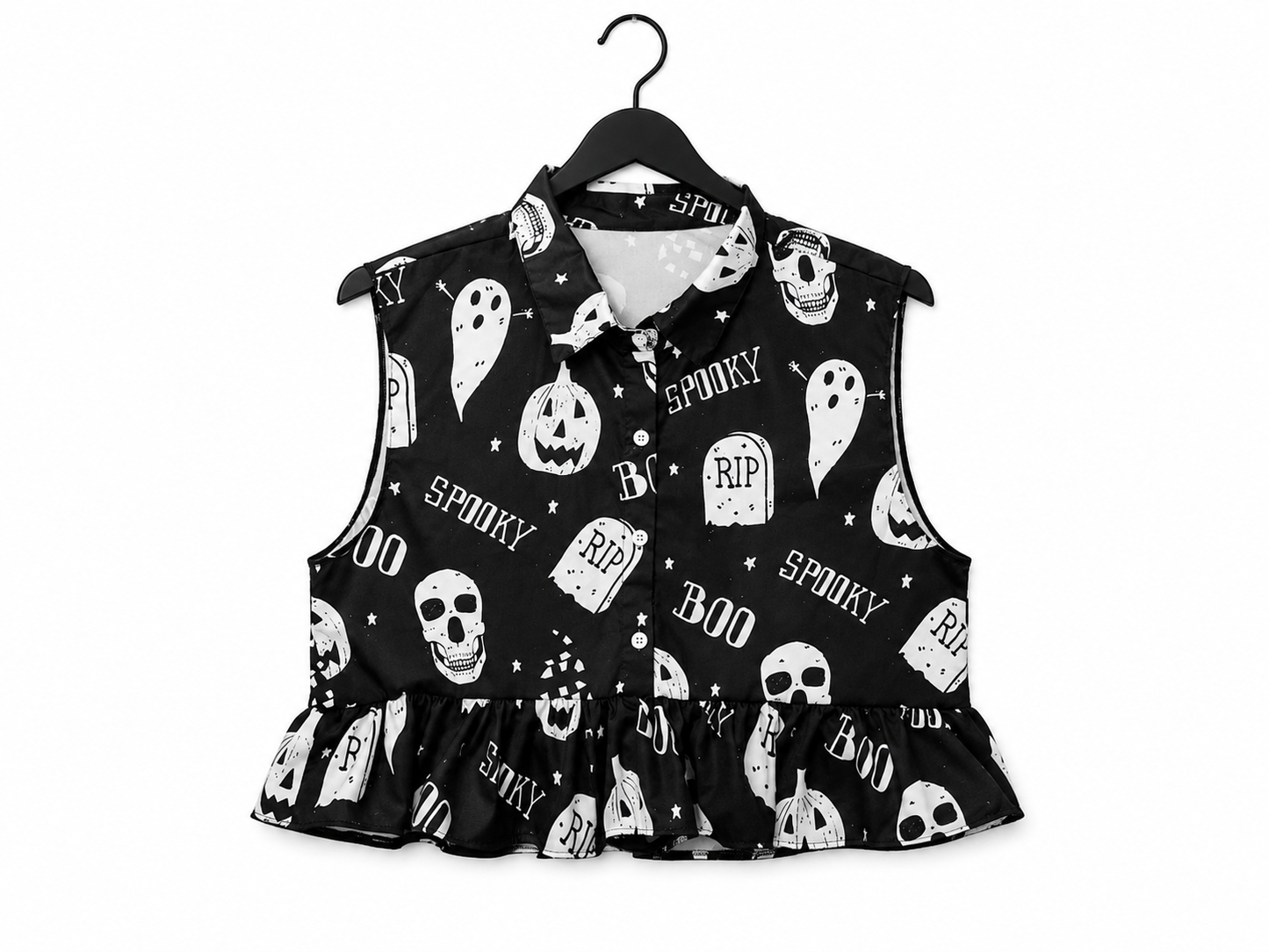Spooky Cropped Shirt