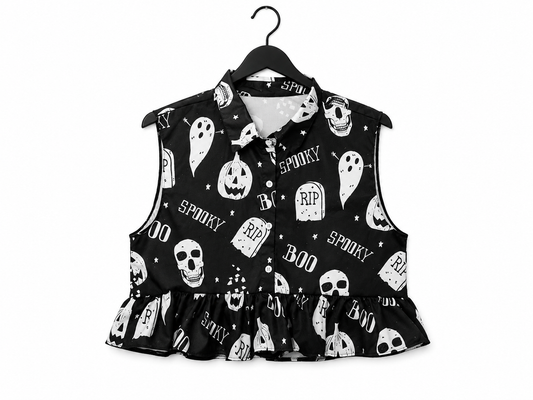 Spooky Cropped Shirt