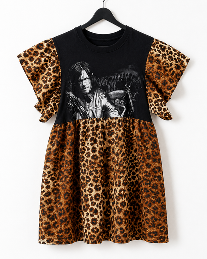 Daryl Dixon Leopard Smock Dress