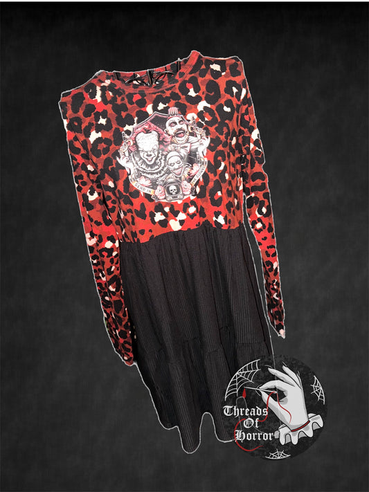 Horror Clowns Leopard Dress