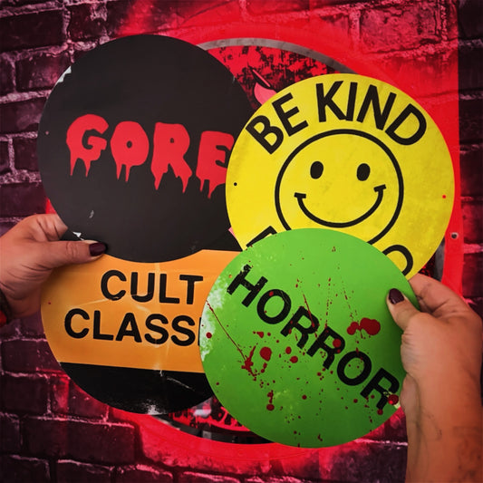 Horror Sticker Wall Sign