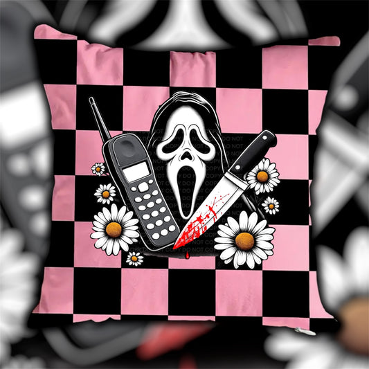 Pink Ghostie Cushion Cover