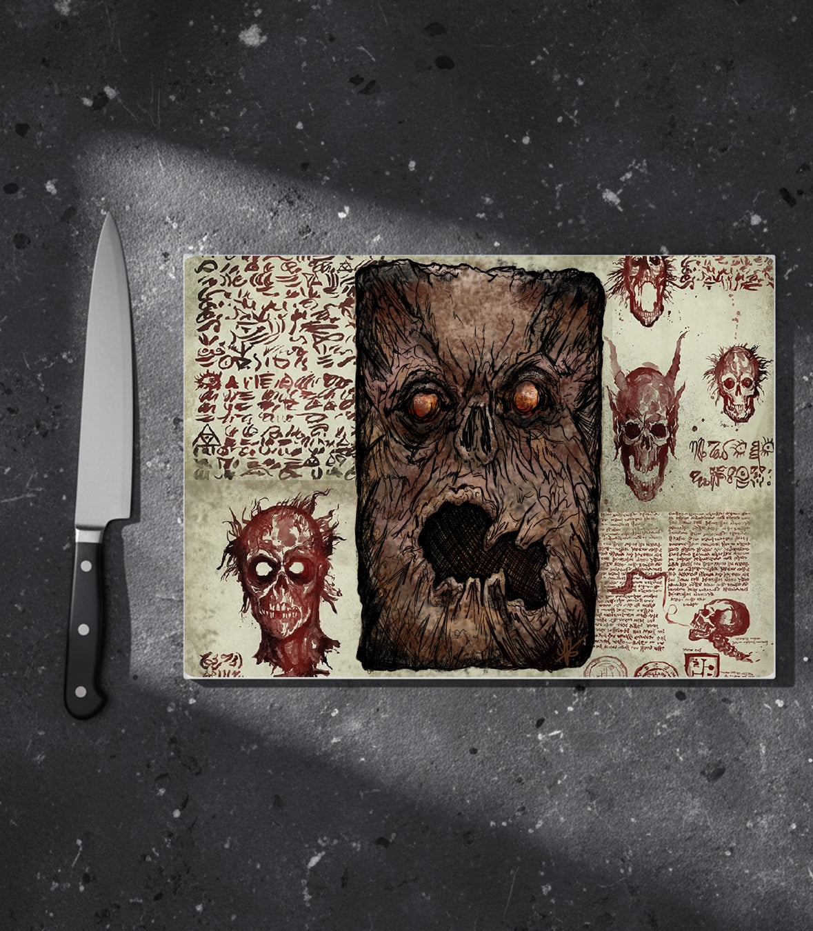 Evil Glass Chopping Board