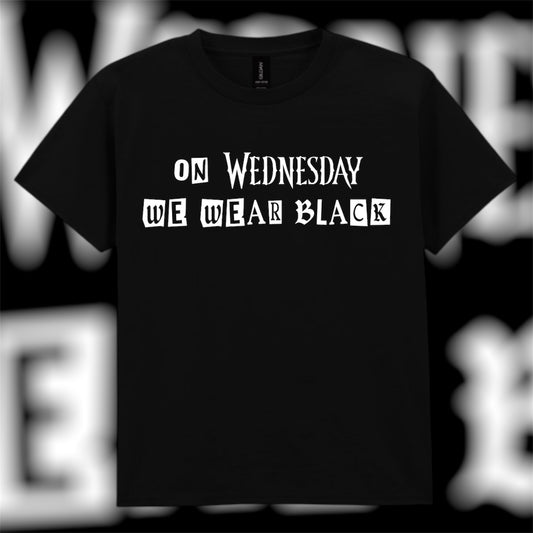 Kids We Wear Black Tee