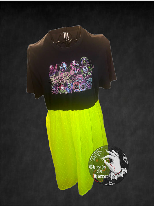 Neon Horror Freak Dress