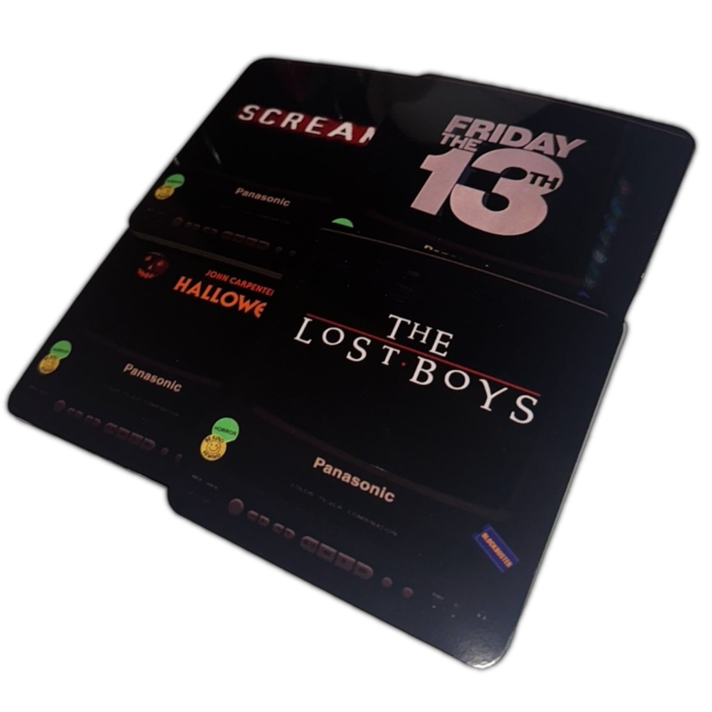 Retro Horror TV Coaster Set