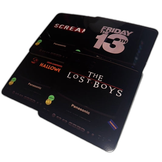 Retro Horror TV Coaster Set